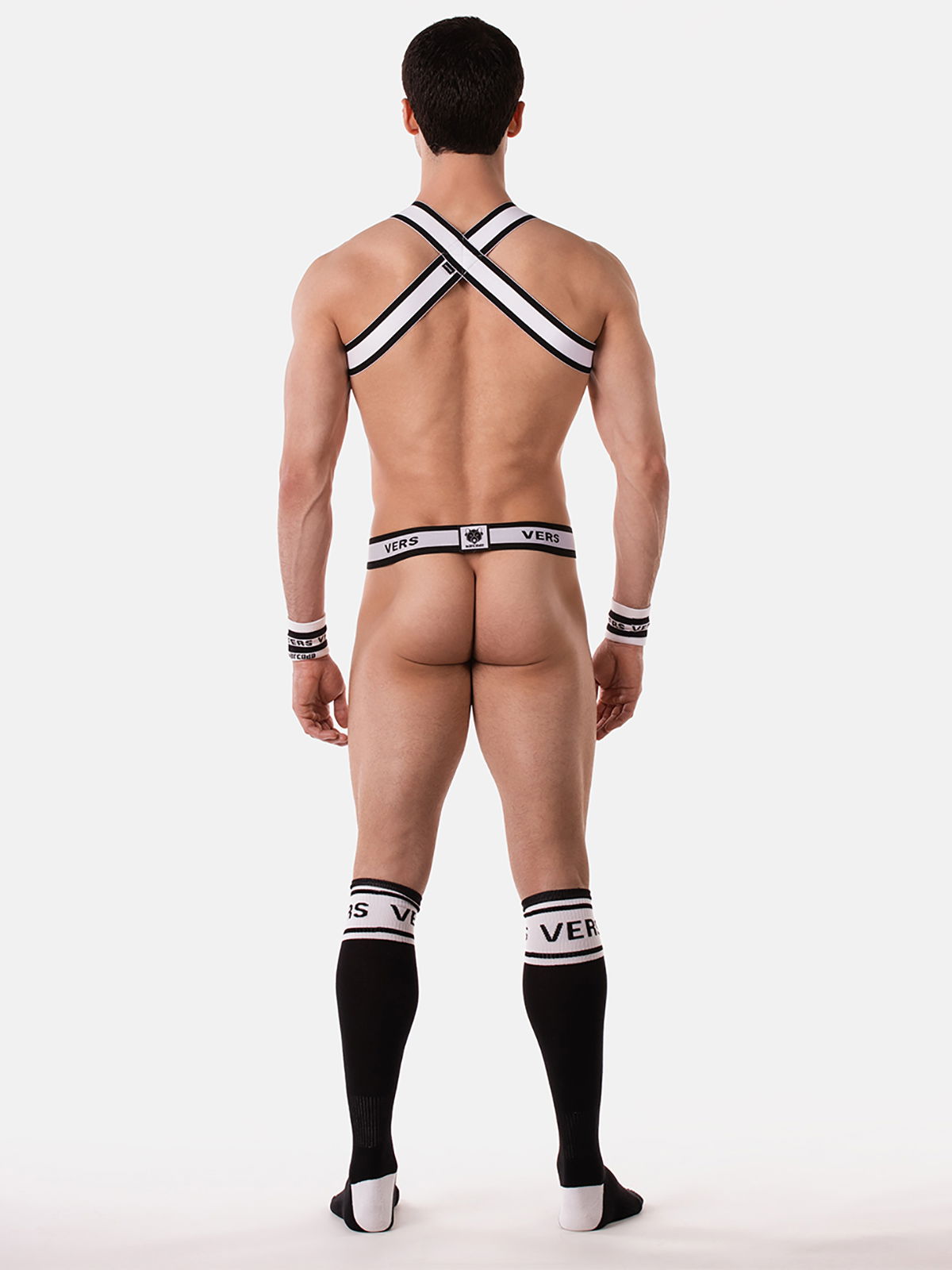 Brunos \ Jocks \ Barcode Berlin \ Suspender Slip VERS | Black/White