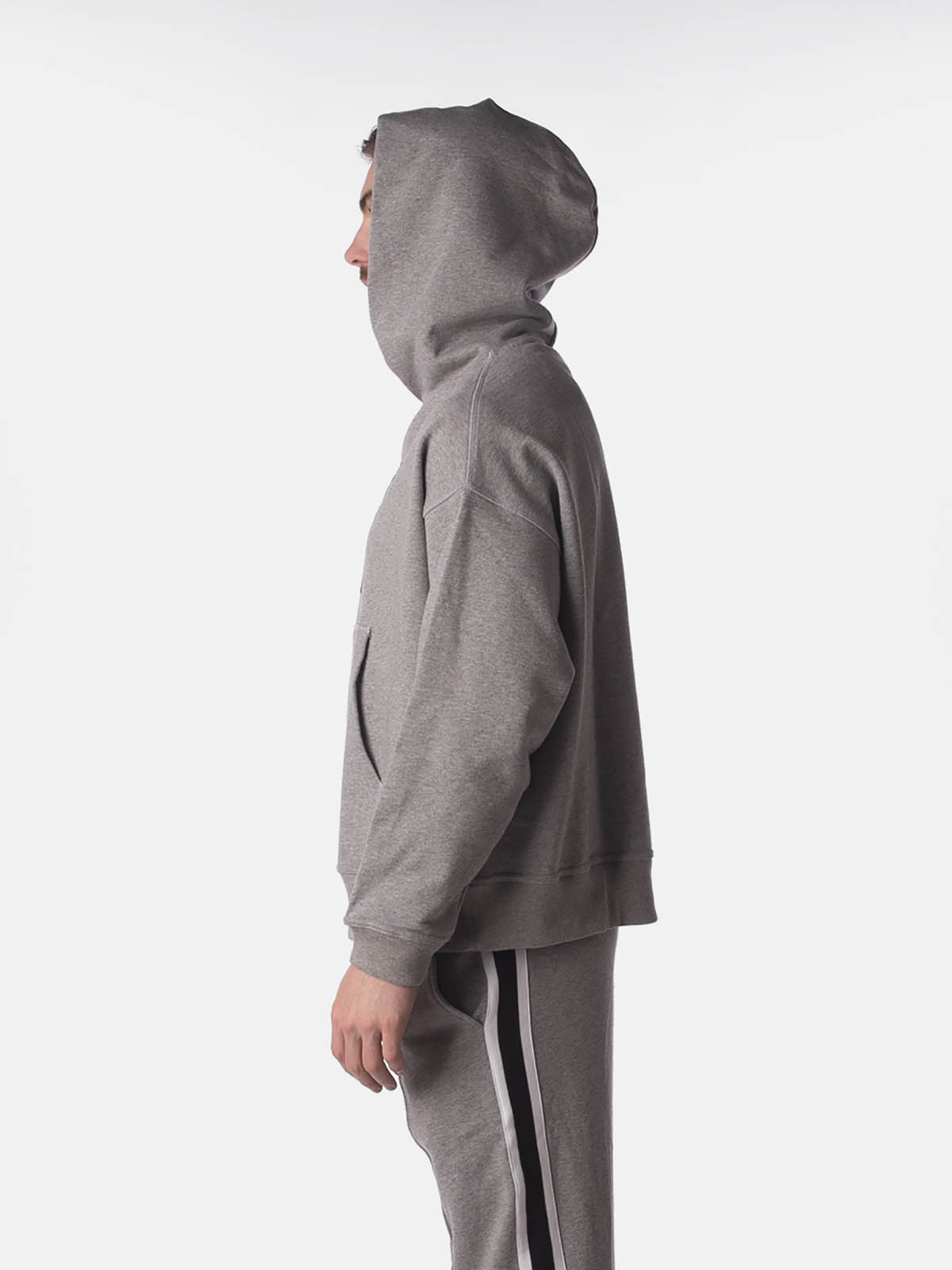 Brunos \ Hoodies \ Barcode Berlin \ Hoodie Fleece Oversize Fucking Hot | Grey