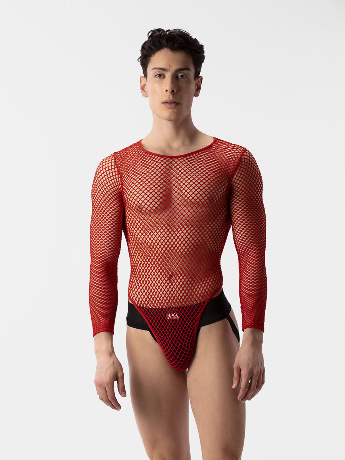 Brunos \  \ Barcode Berlin \ Fishnet Body Como | Red