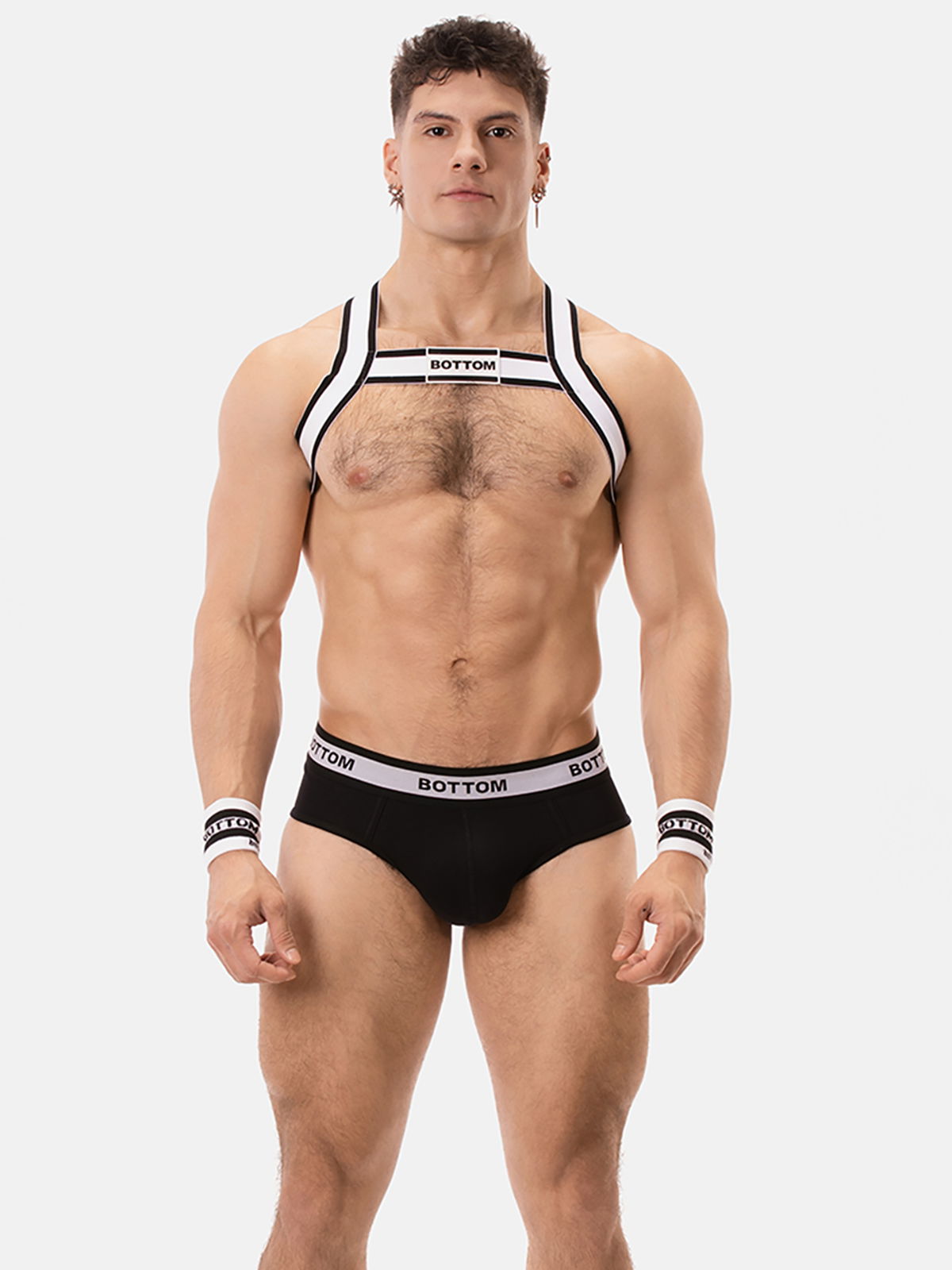 Brunos \ Jocks \ Barcode Berlin \ Backless Brief BOTTOM | Black/White