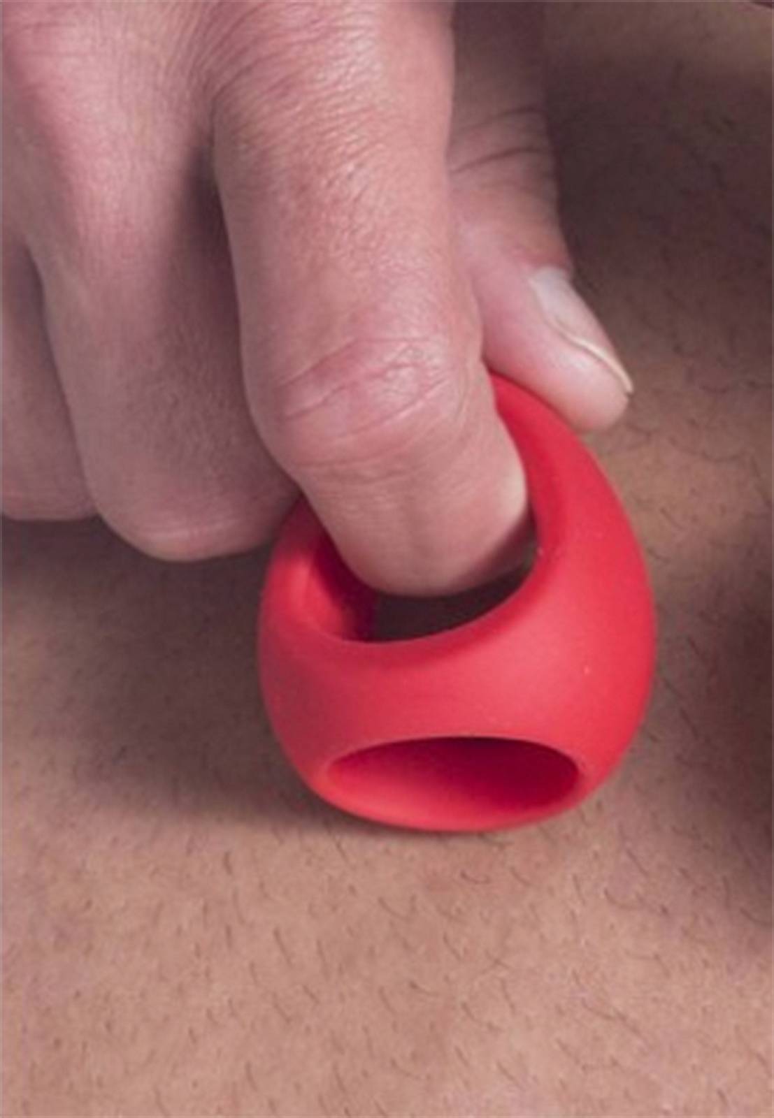 Brunos \ Rude Rider \ Rude Rider \ Waterdrop Silicone Ring | Red