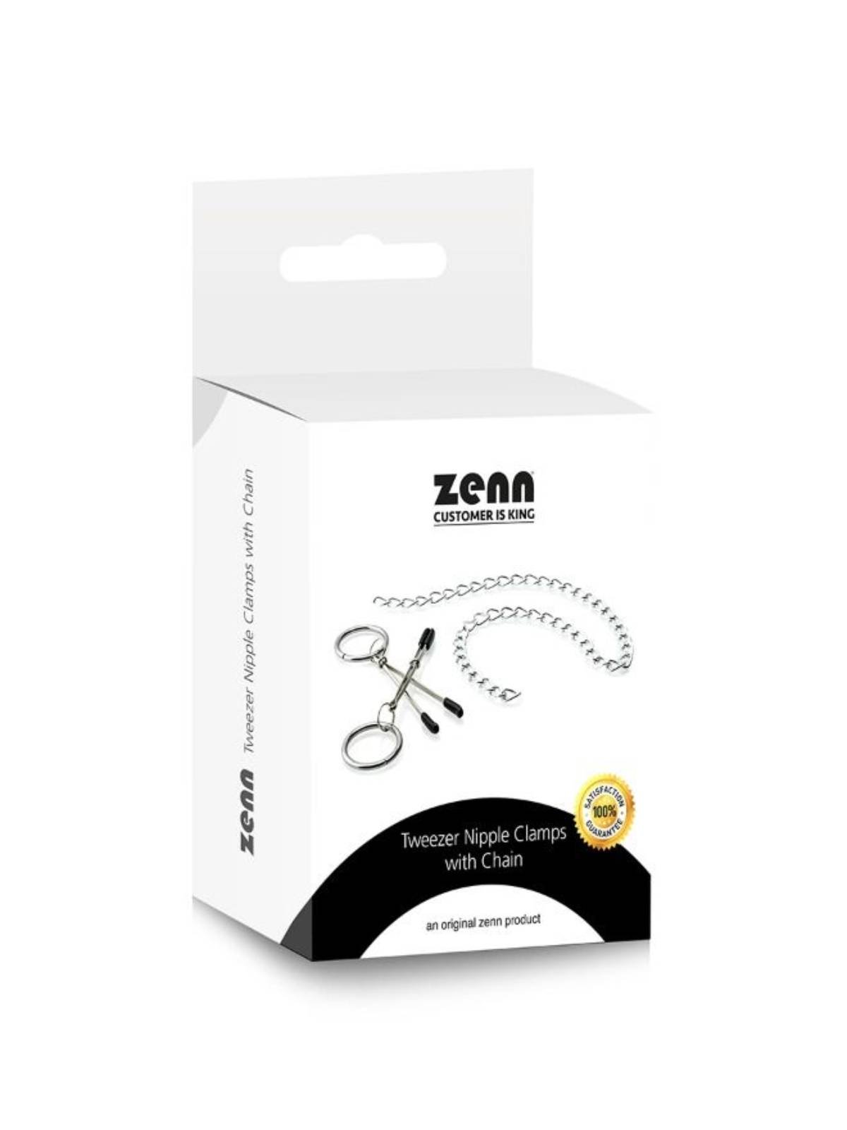 Tweezer Nipple Clamps with Chain | 38 mm