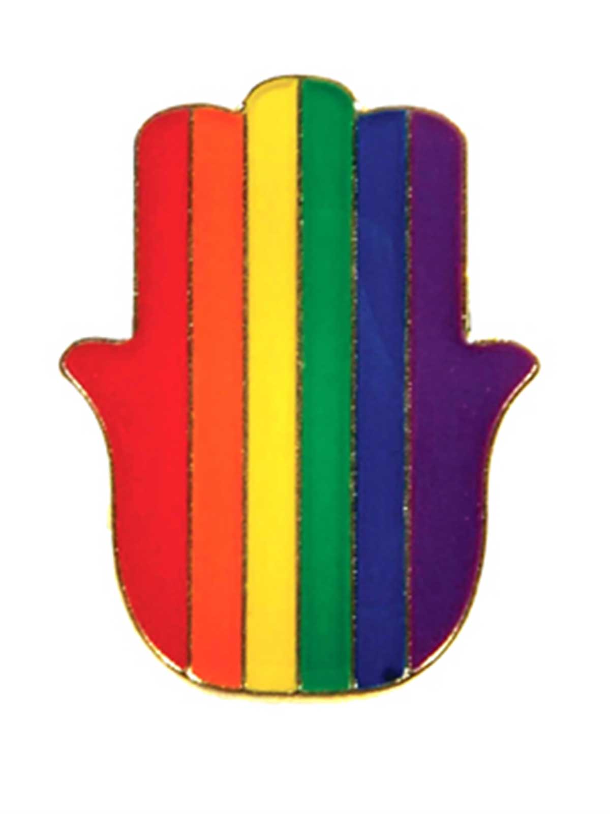 Brunos \ Pride Accessoires \  \ Pin Regenbogen "Lucky Hand" | Rainbow