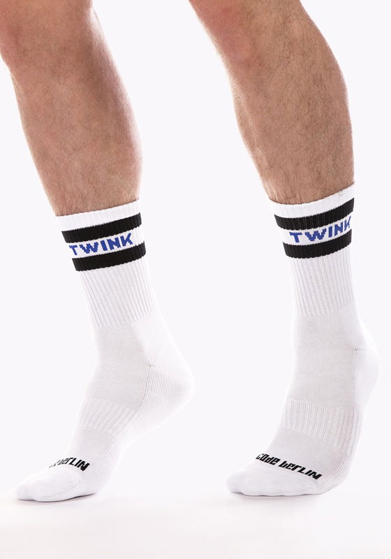 Brunos \ Socks \ Barcode Berlin \ Fetish Half Socks Twink | White