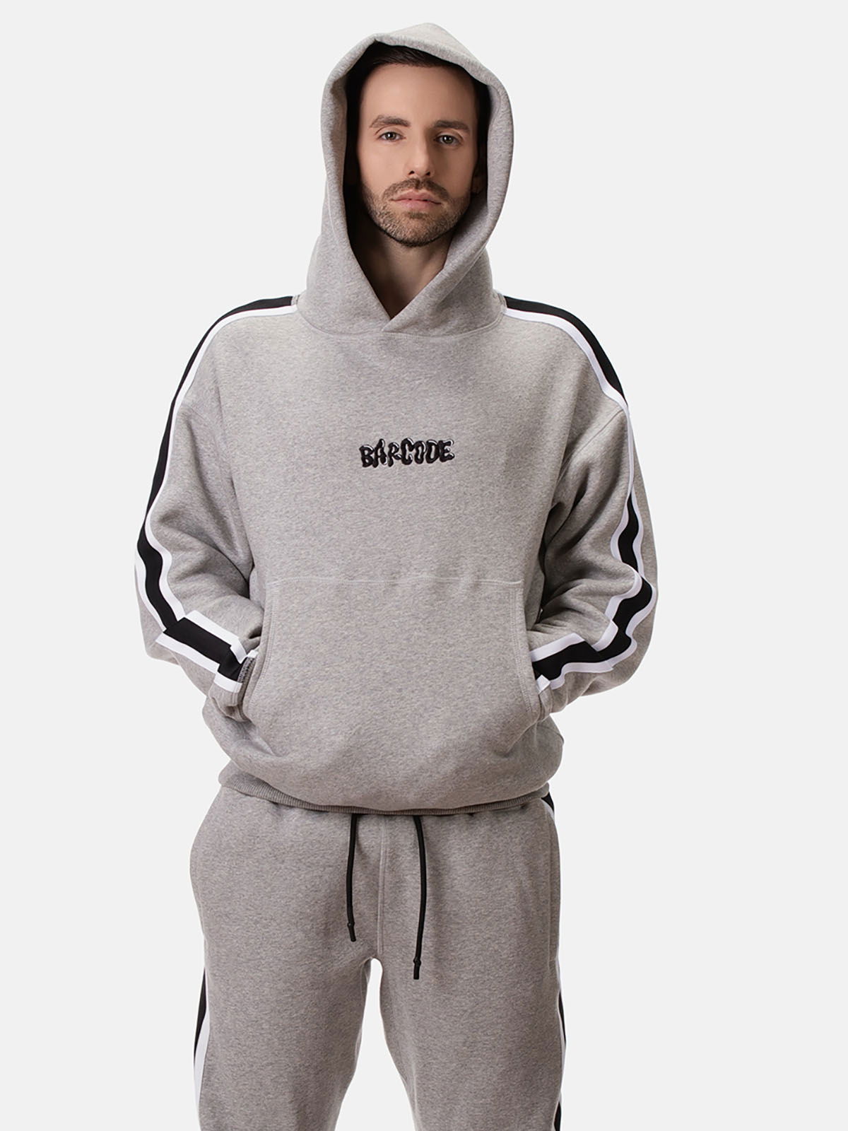 Brunos \  \ Barcode Berlin \ Fleece Hoody Sexy Boy | Grey