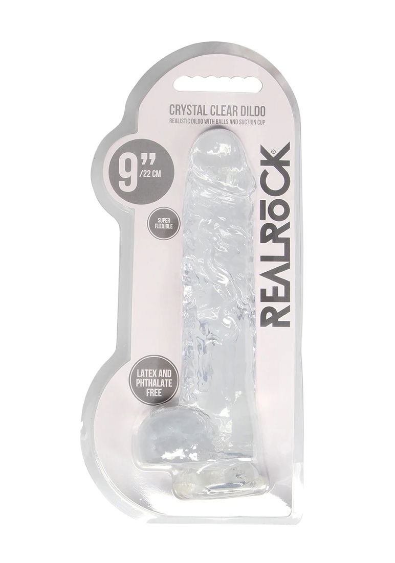 Brunos \ Dildos \ Shots Toys \ RealRock Dildo clear  9''/ 22 cm | Transparent