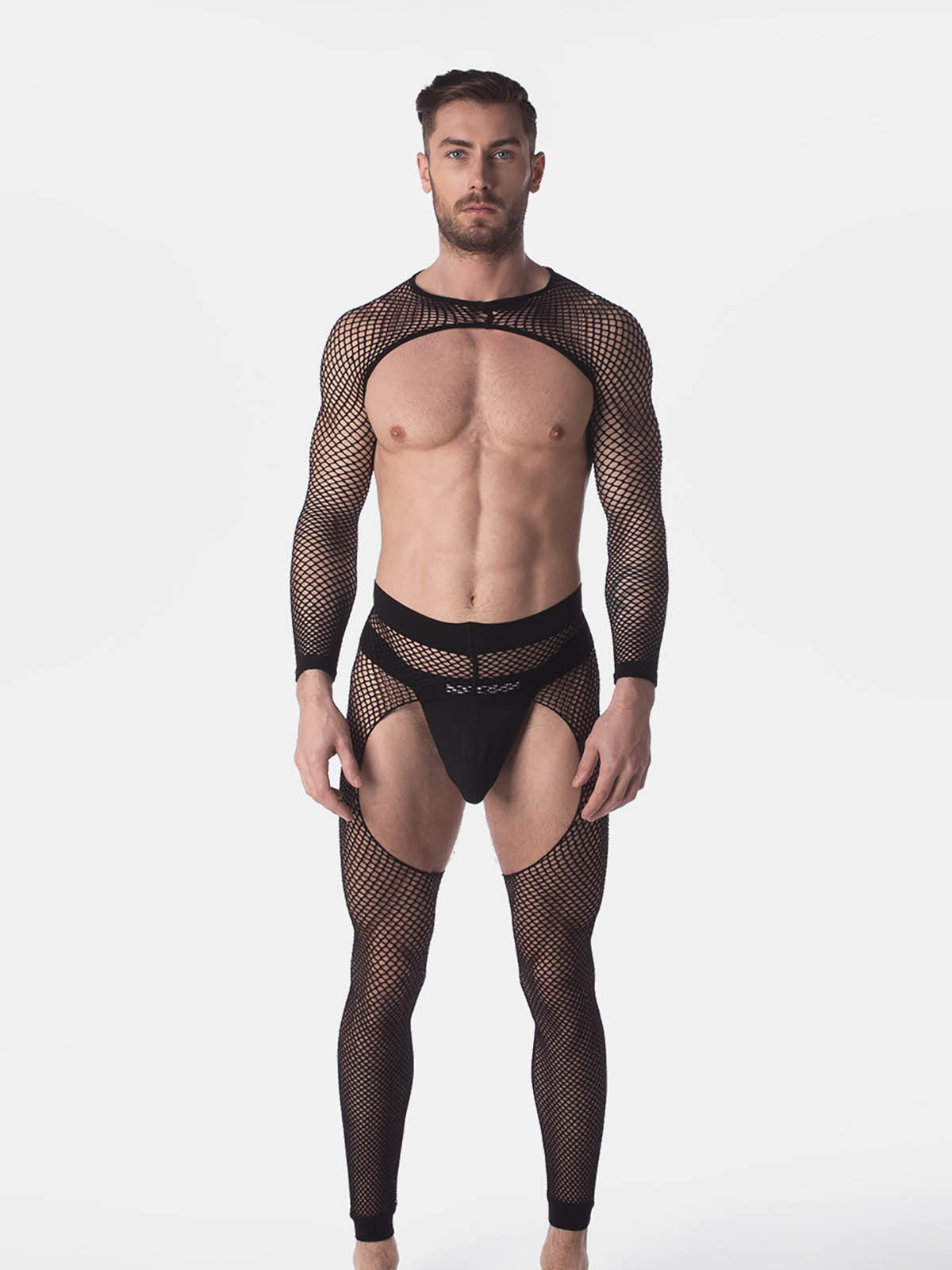 Brunos \ Neu \ Barcode Berlin \ Fishnet Sleeves Poggio | Black