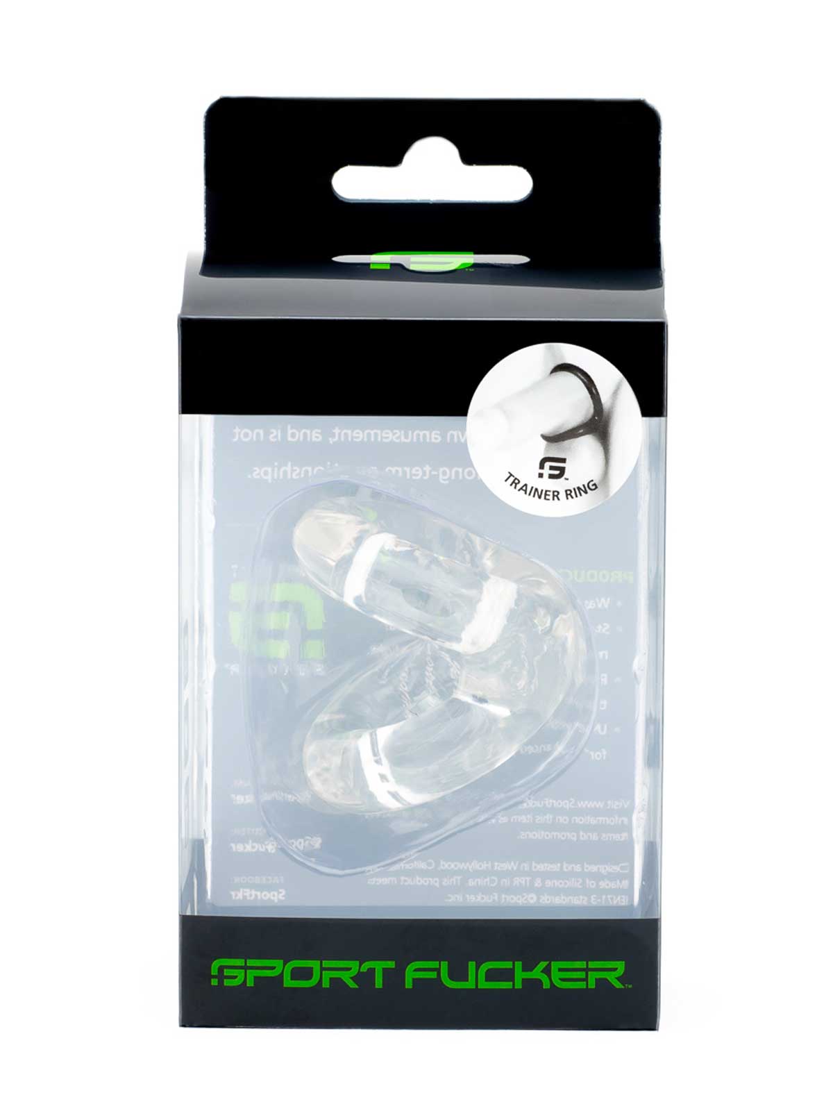 Brunos \ Gummi \ Sport Fucker \ Trainer Ring | Clear