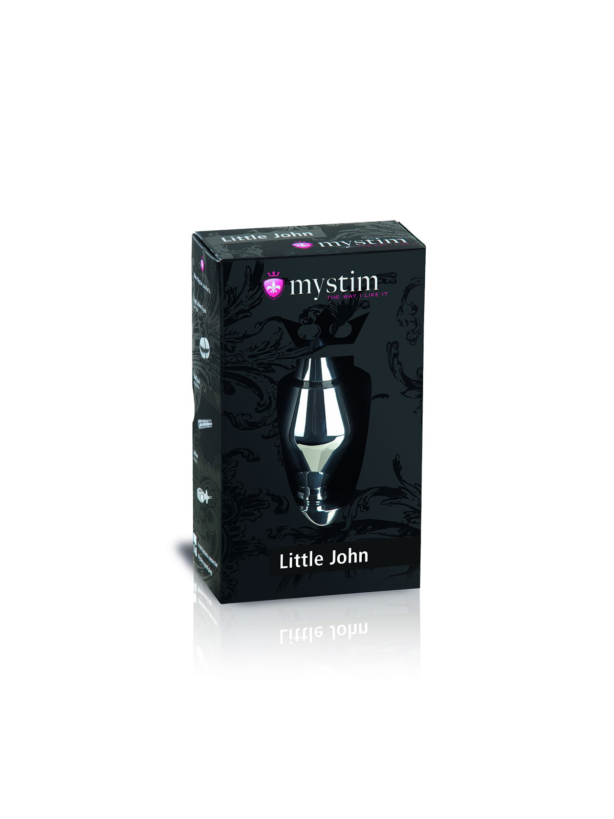 Brunos \  \ Mystim \ Little John Buttplug S 9 x 4 cm | Silver