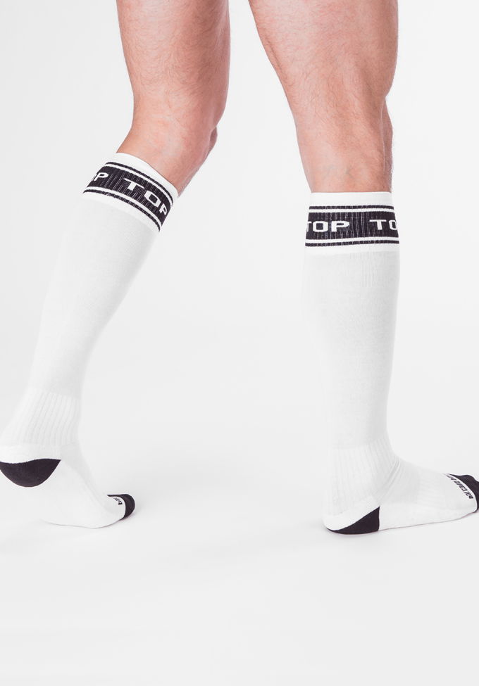 Brunos \ Socks \ Barcode Berlin \ Identity Football Socks Top | White|Black