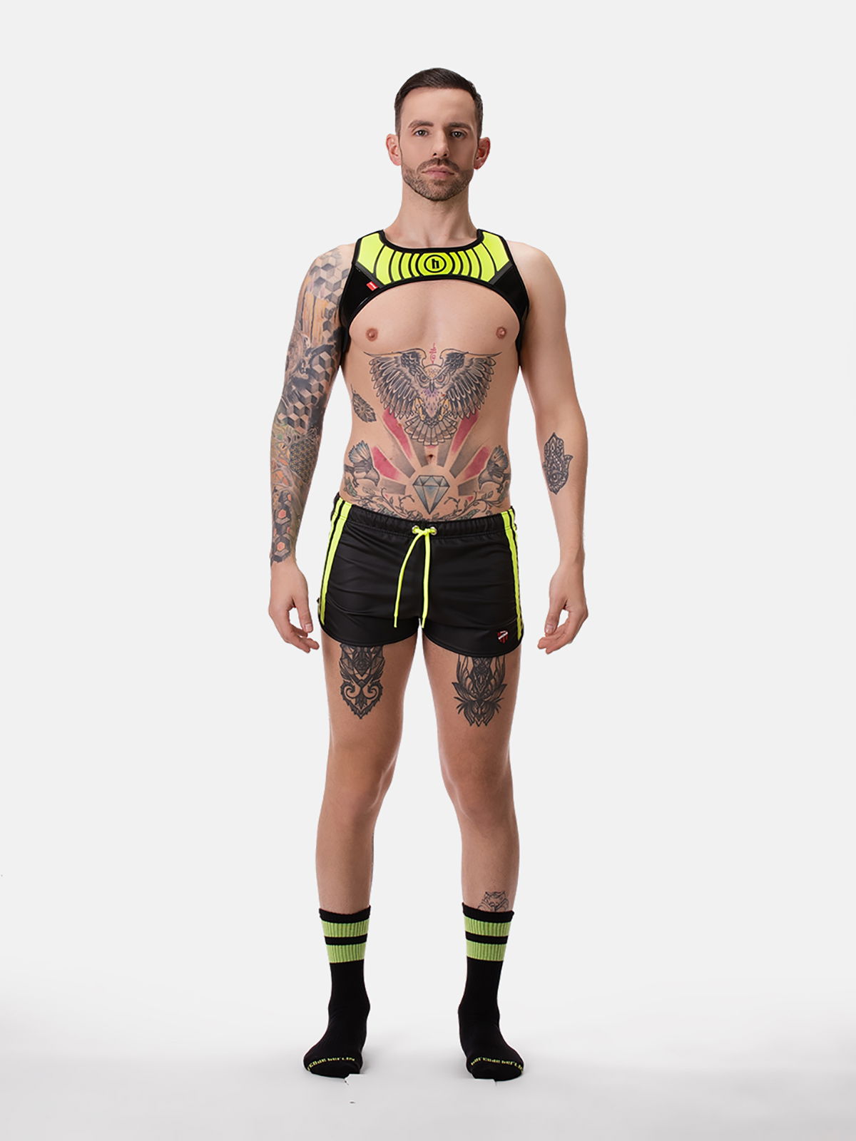 Brunos \  \ Barcode Berlin \ Harness Ede | Neongreen