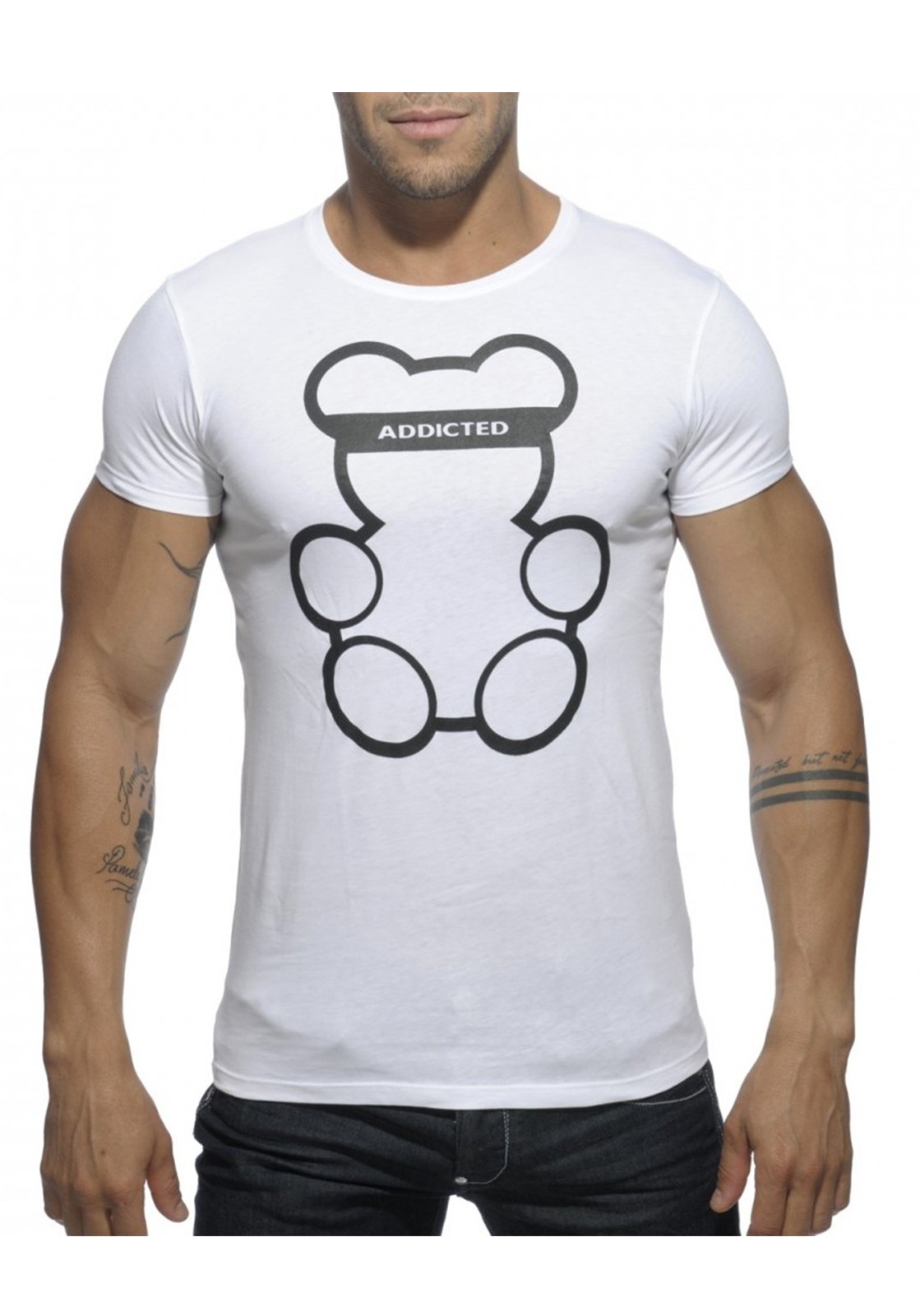 Addicted Bear T-Shirt | White
