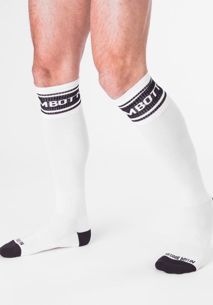 Brunos \ Socks \ Barcode Berlin \ Identity Football Socks Bottom | White|Black