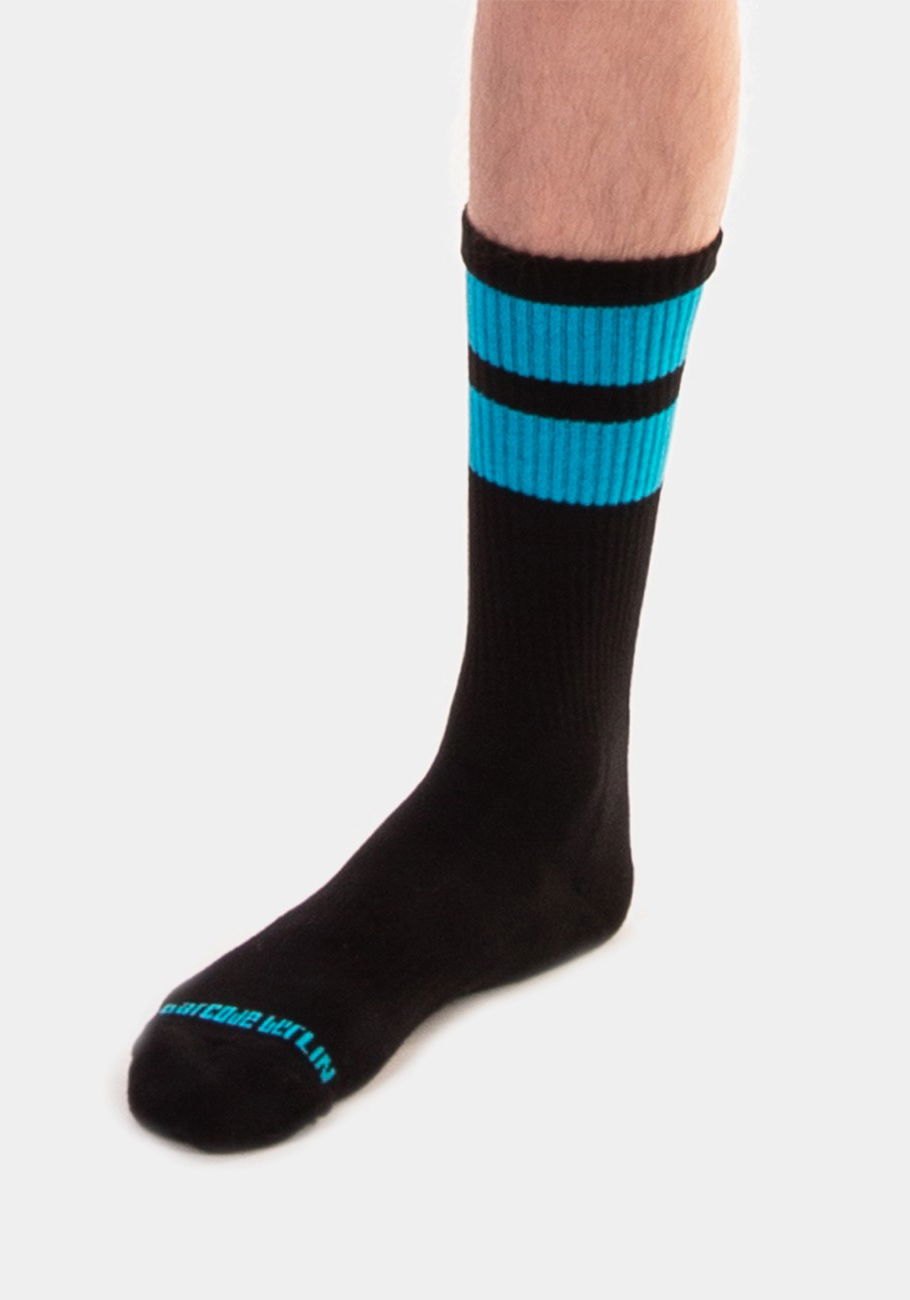 Brunos \ Socks \ Barcode Berlin \ Socks Gym Socks | Black/Blue