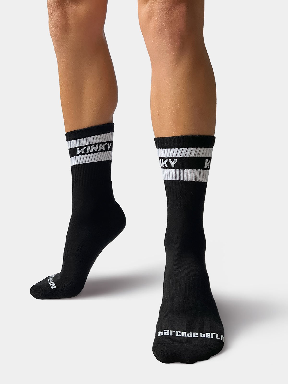 Half Fetish Kinky Socks | Black/White