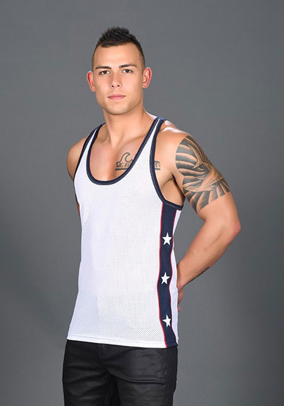 Brunos \ Fashion Sale \ Andrew Christian \ Andrew Christian Superhero Mesh Tank