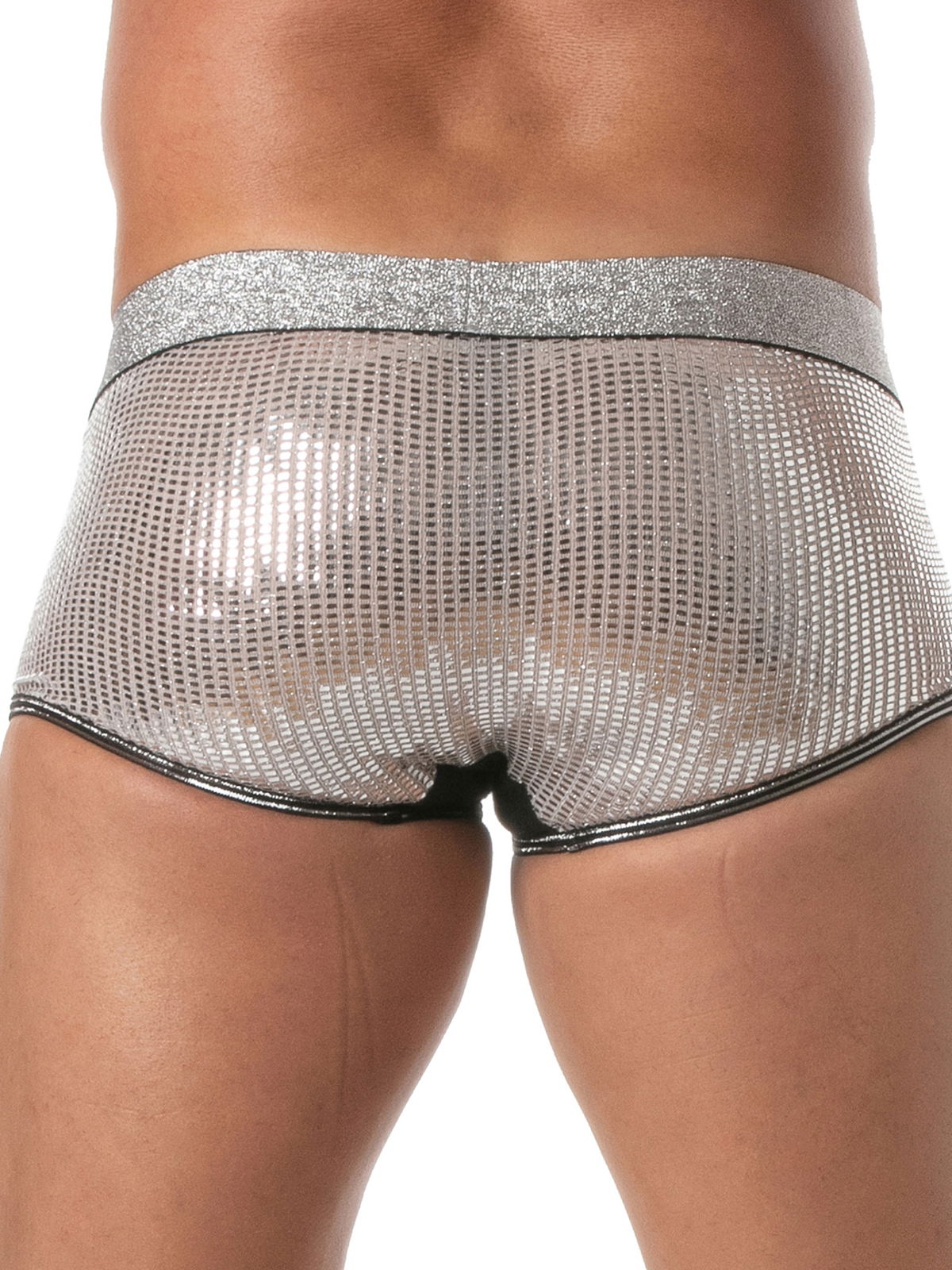 Brunos \ Boxer | Trunks \ TOF Paris \ Glitter Trunk | Silver