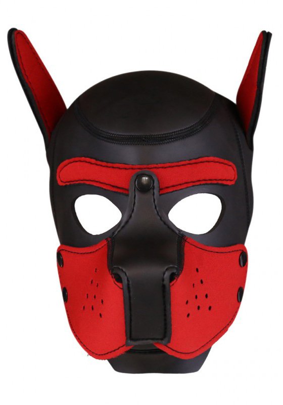 Neopren Puppy Maske | Rot