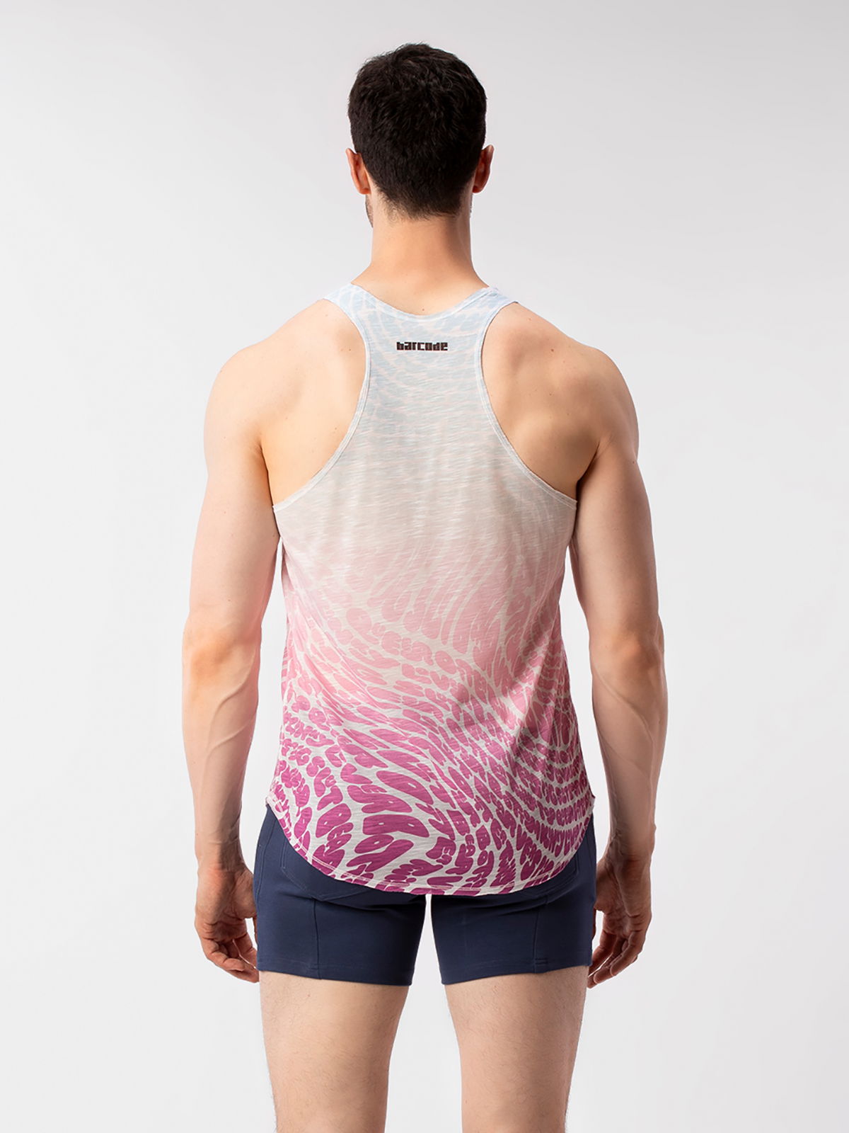 Brunos \  \ Barcode Berlin \ Gym Top Gumm | White | Blue | Pink