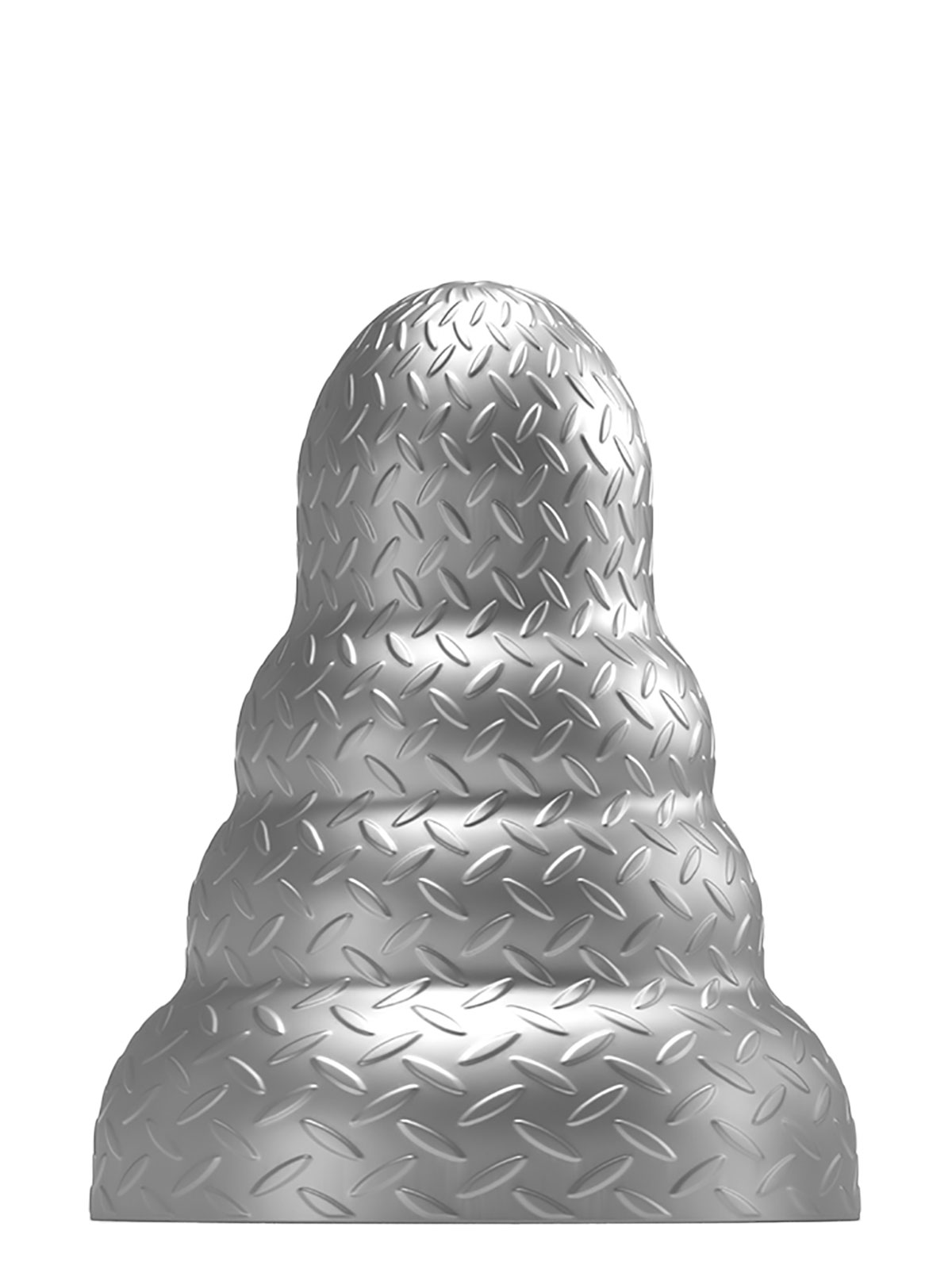 Brunos \ Neu \ Hard & Soul Industries \ Big Dome Butt Plug 18 x 15 cm | Silver