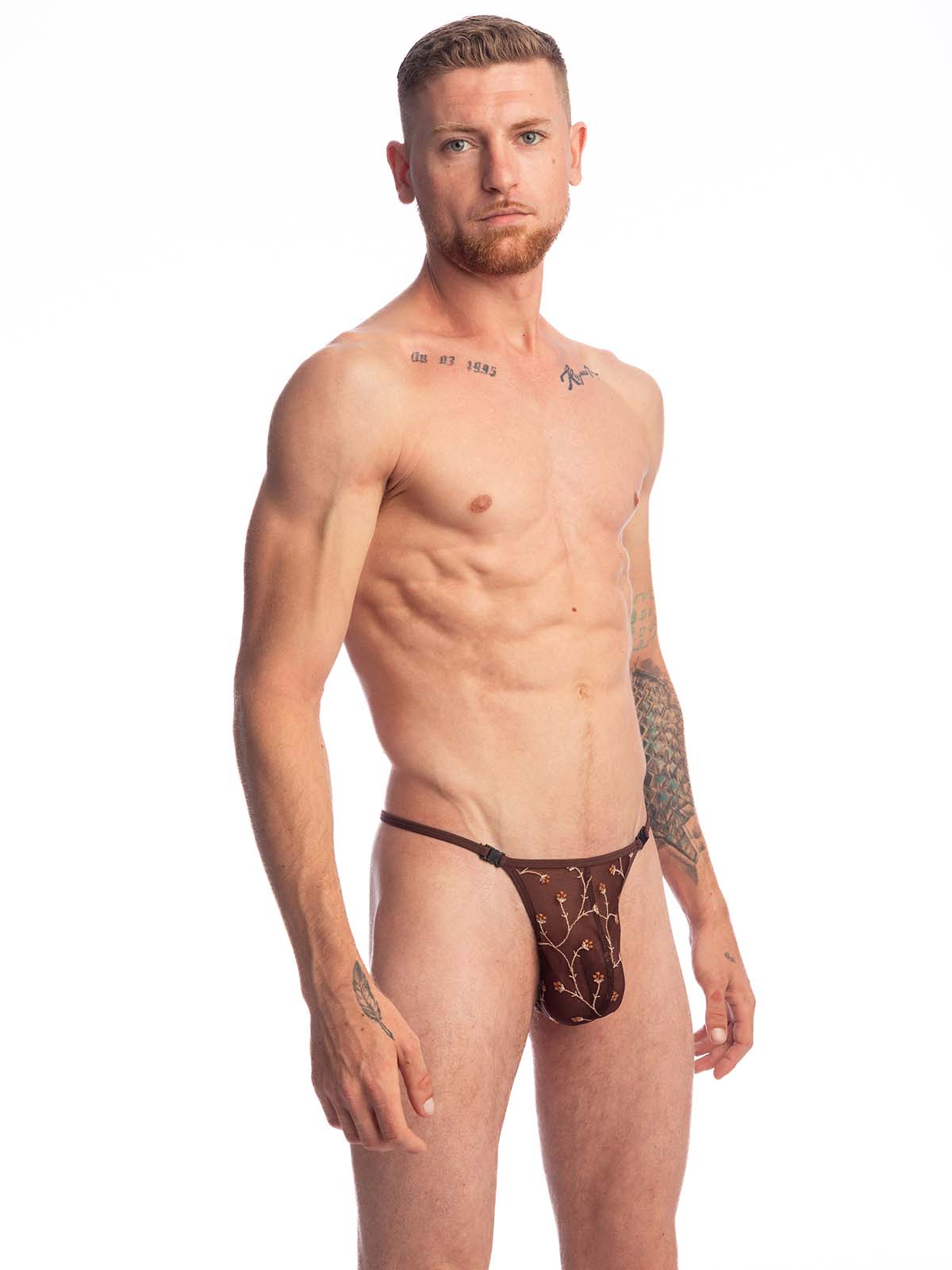 Brunos \ Strings | Tangas | Thongs \ L'homme Invisible \ Striptease Thong Viorne Choco | Brown