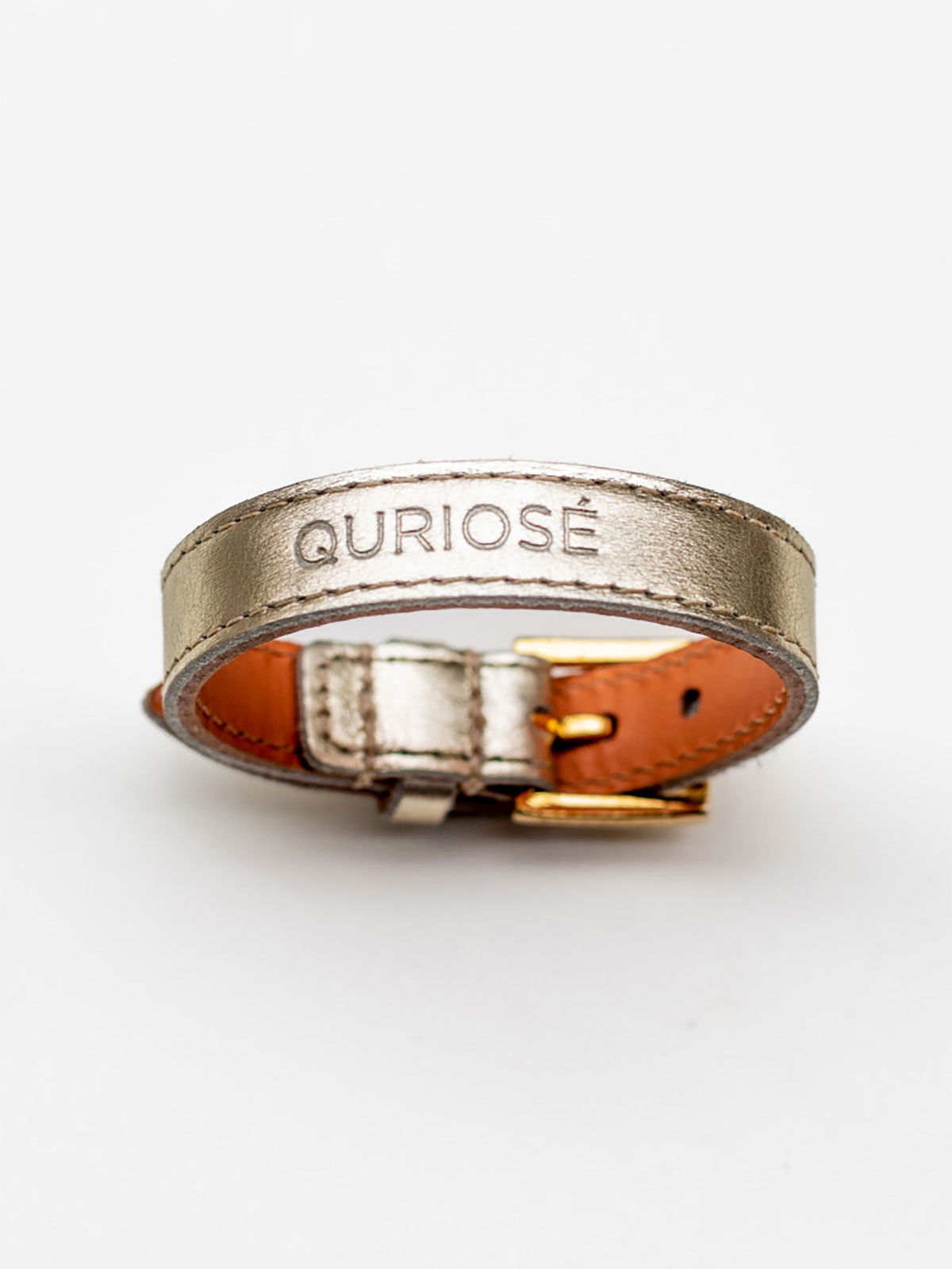 Brunos \ Quriosé \ Quriosé \ Metallic Leder Cock Ring | Gold