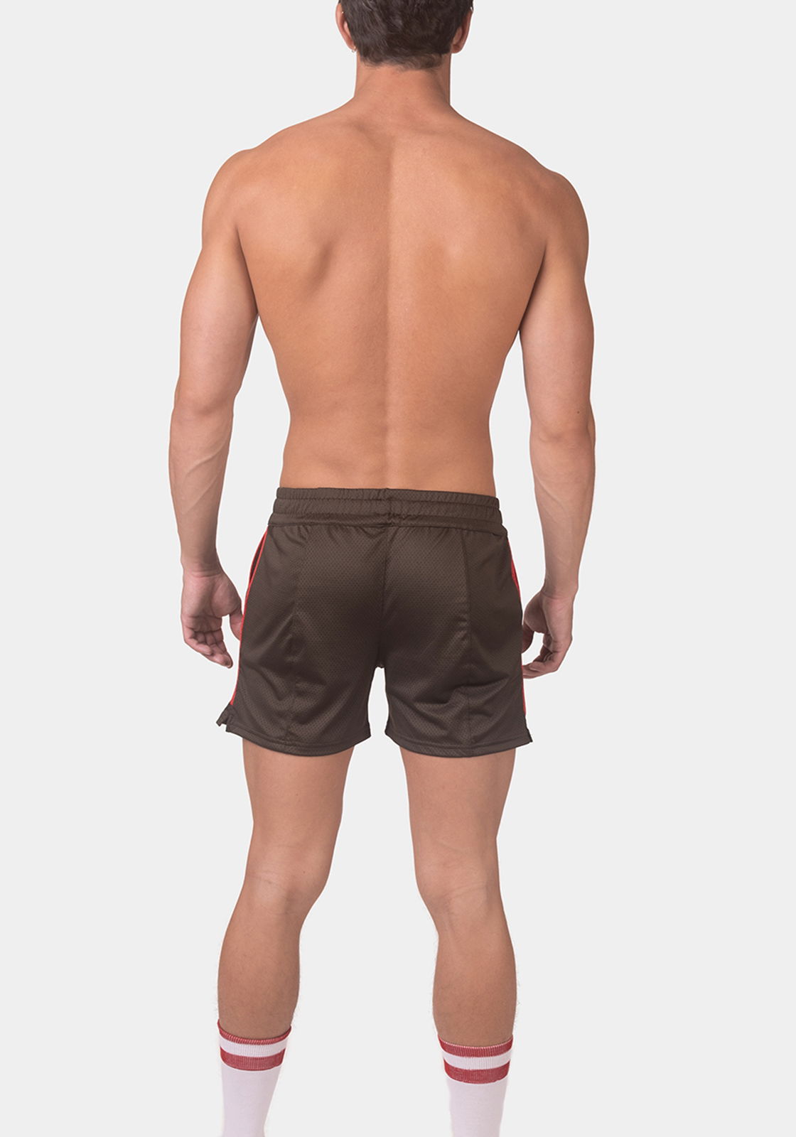 Brunos \ Sportswear \ Barcode Berlin \ Barcode Berlin Short Luka | Olive/Red