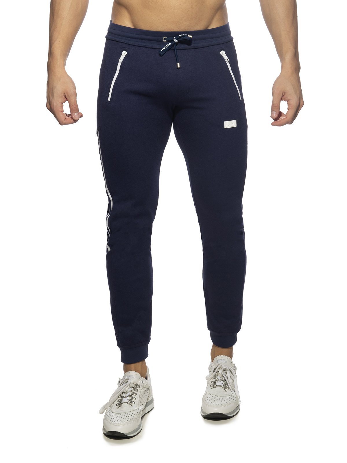 Double Zip Jogging Pants | Navy