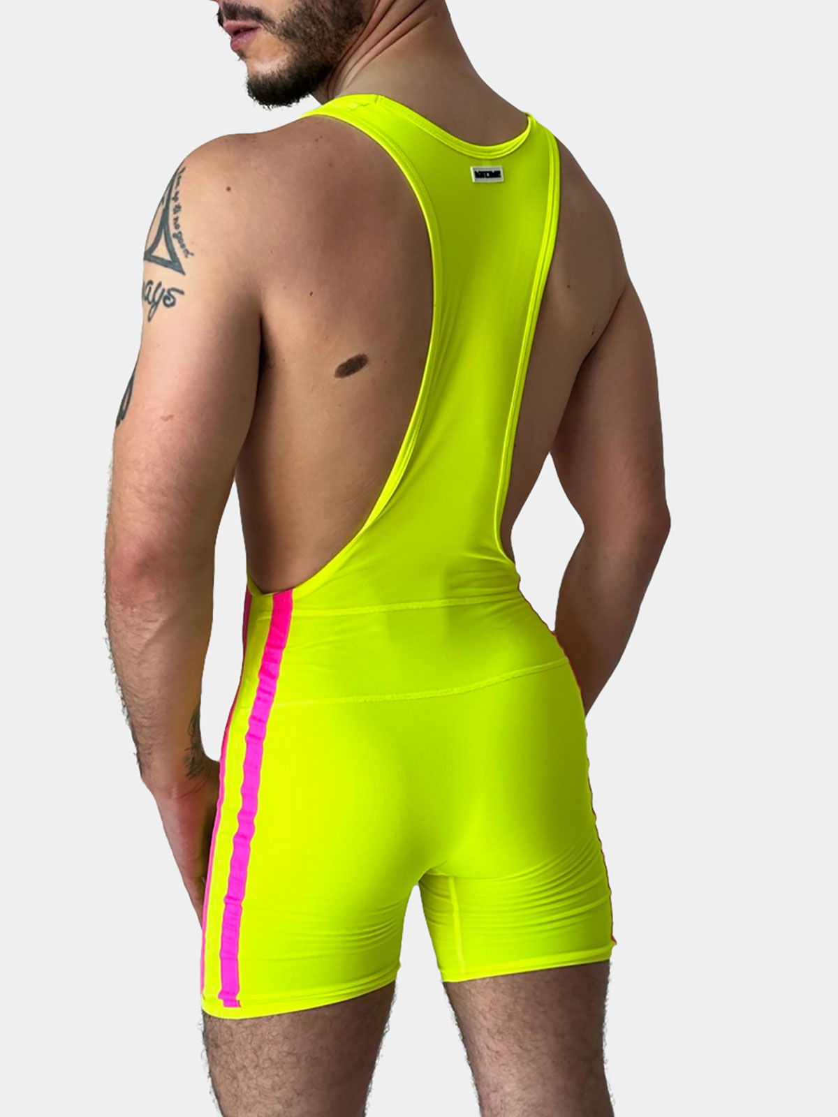 Brunos \ Fashion Sale \ Barcode Berlin \ Body Singlet Roman | Neongreen/Neonpink