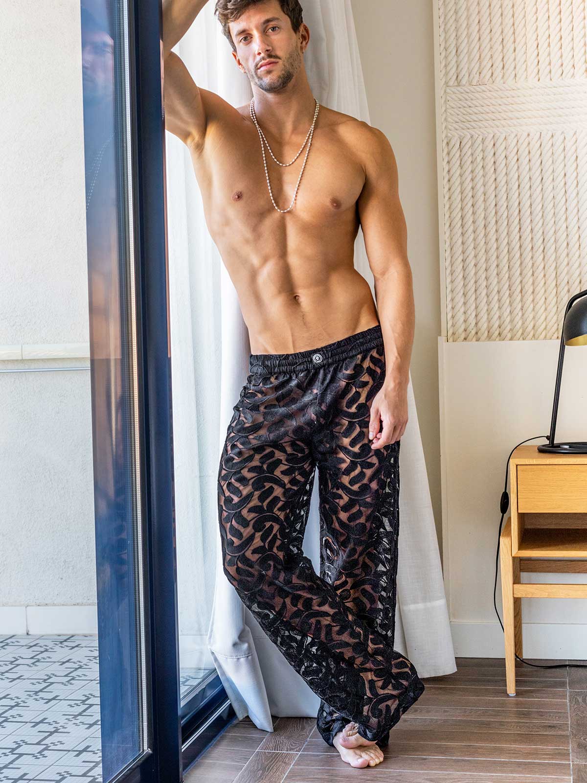 Brunos \ Shorts | Pants \ L'homme Invisible \ Gomorrah Lounge Pants | Black