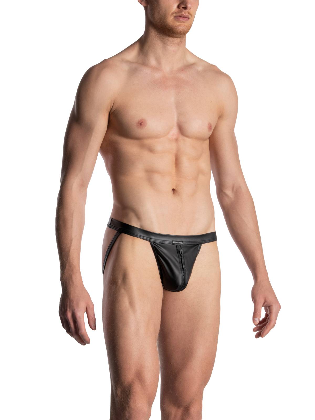 Brunos \ Jocks \ MANSTORE \ Manstore Zipped Jock | Black
