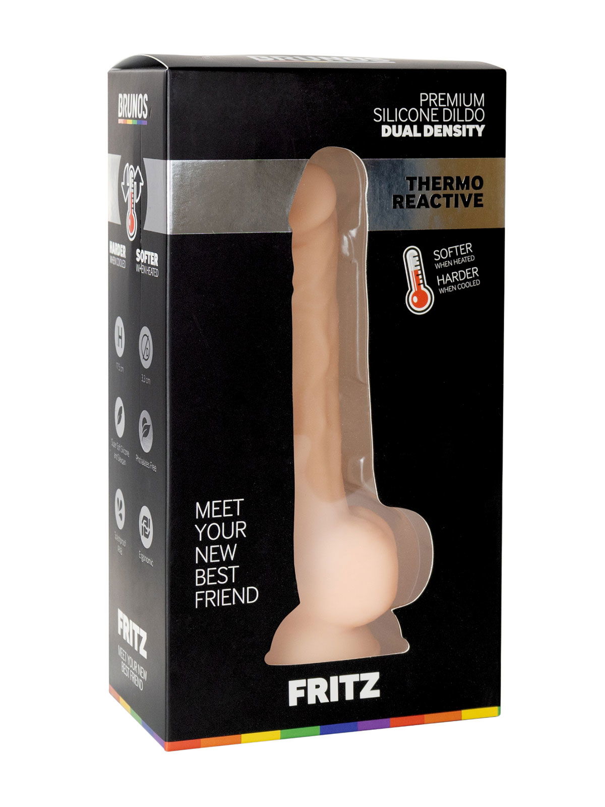 Brunos \ BRUNOS Toys \ BRUNOS TOYS \ FRITZ Premium Silicone Dildo | 17,5 x 3,3 cm 