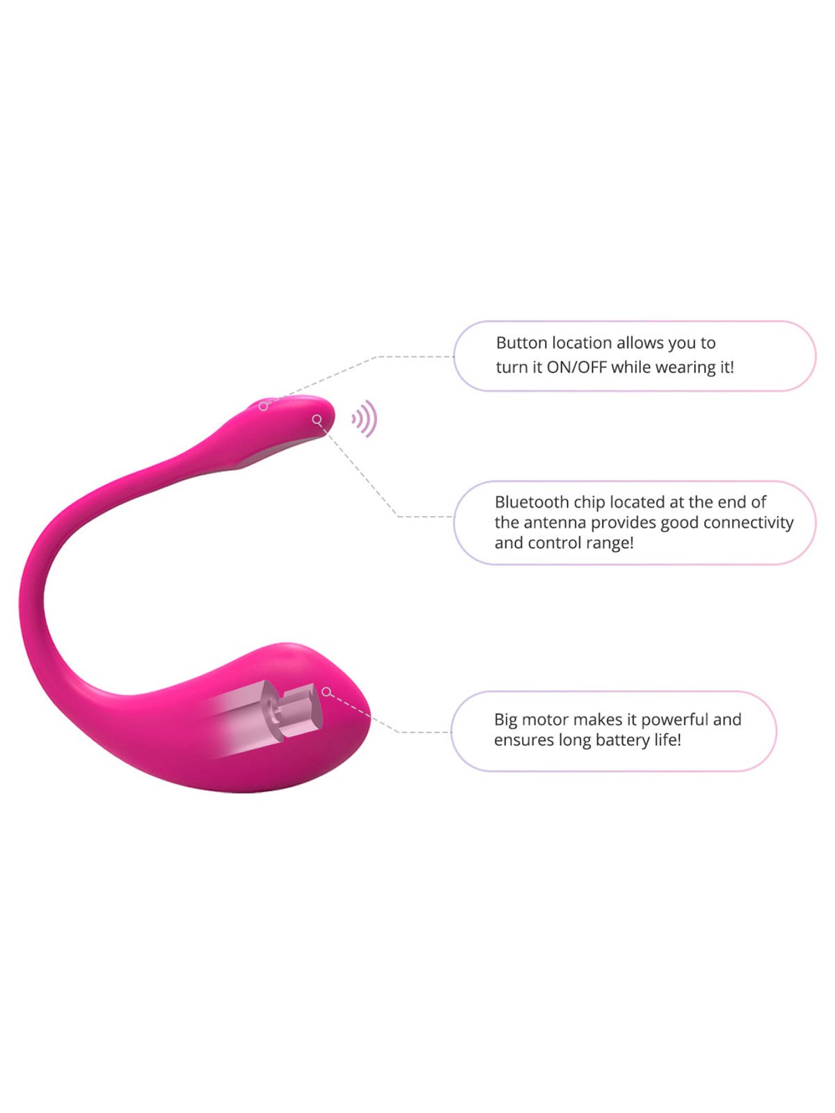  Plug Lush 2 - Bluetooth Vibrator | Pink