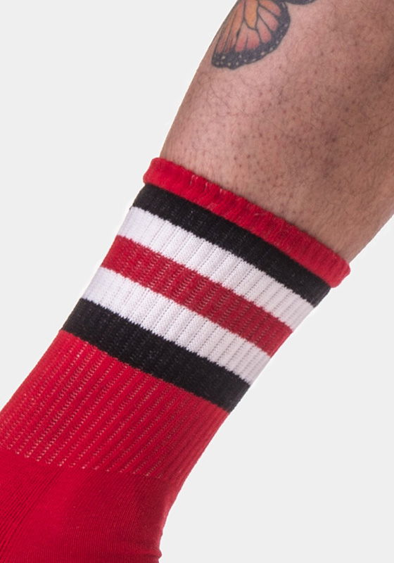 Brunos \  \ Barcode Berlin \ Half Fetish Socks Stripes