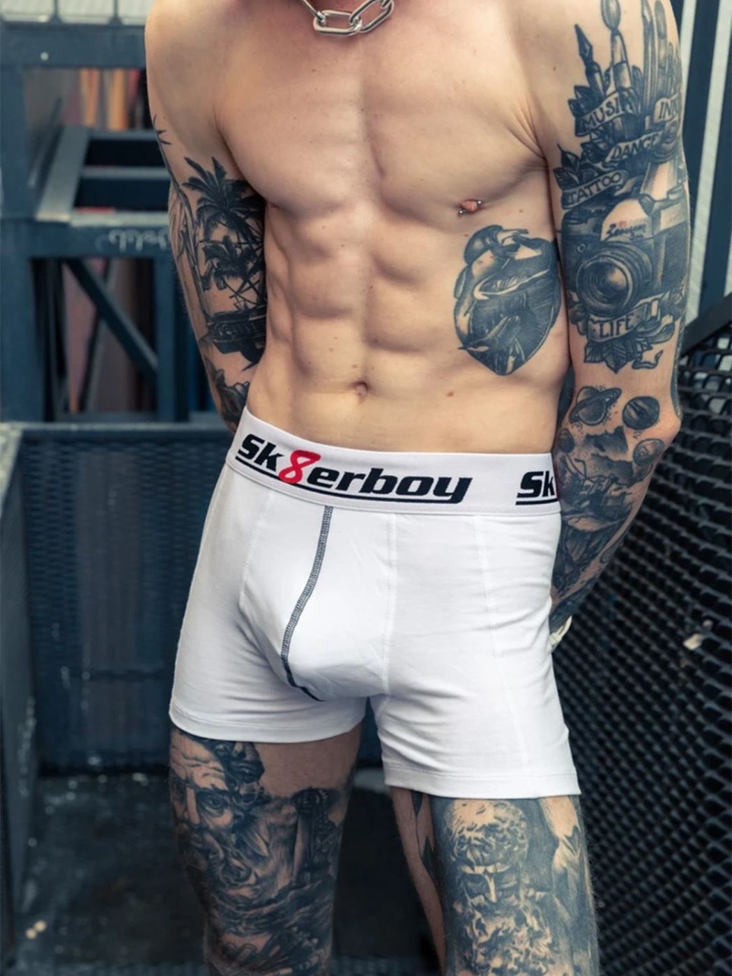 Brunos \  \ Sk8erboy \ Boxershorts | White