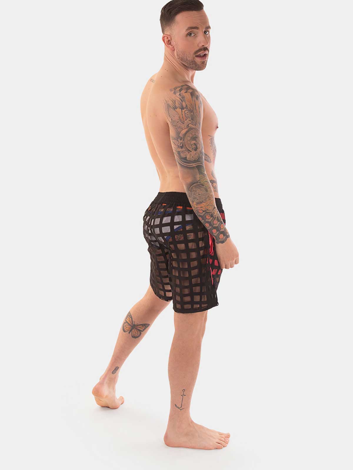 Brunos \ Fashion Sale \ Barcode Berlin \ Short Waylon | Black/Neonpink