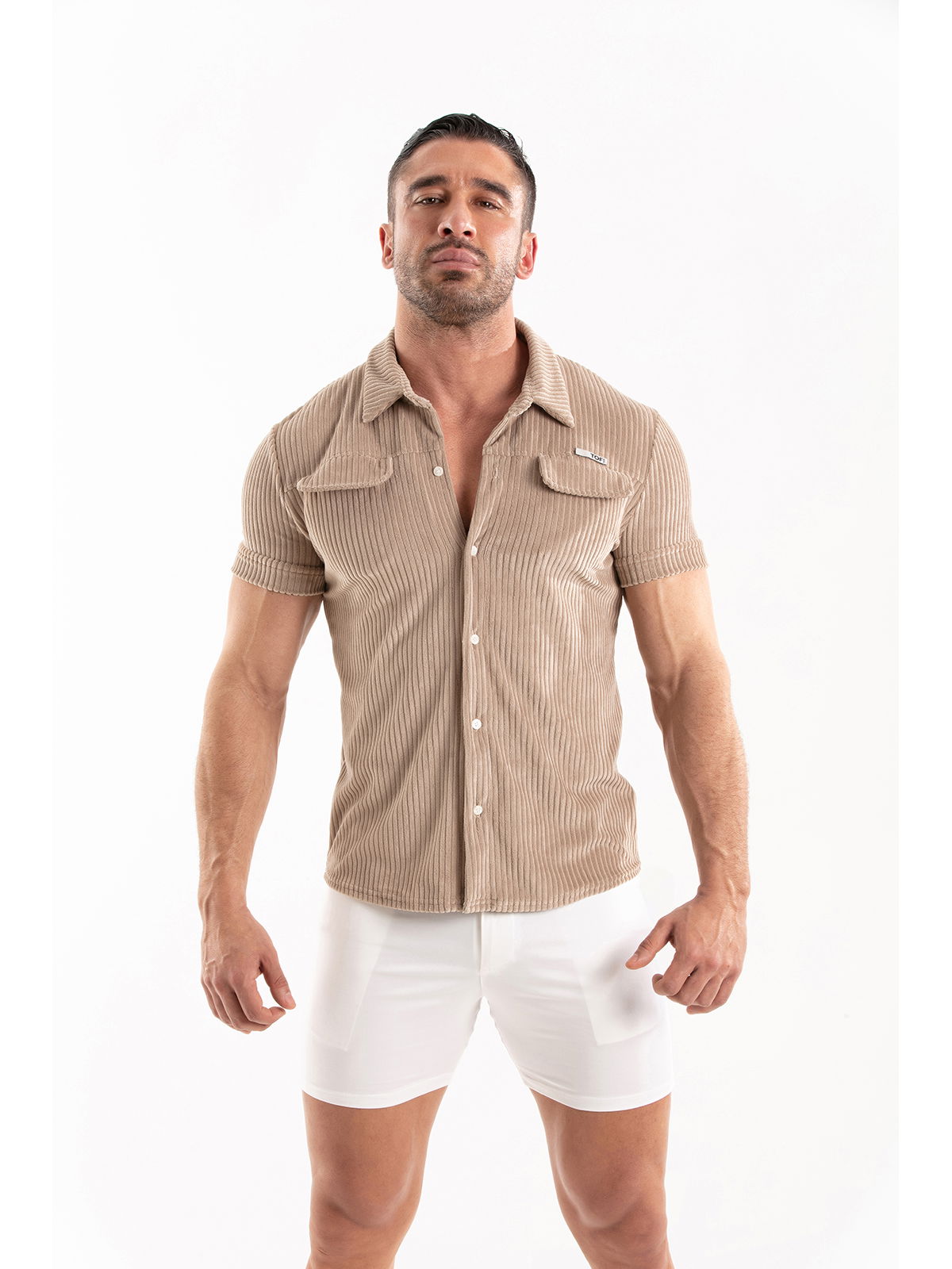 Brunos \ NEU \ TOF Paris \ Knitted Corduroy Shirt | Sand