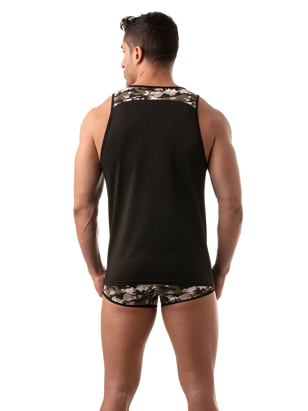 Brunos \ TOF Paris \ TOF Paris \ Iconic Mesh Tank Top | Khaki/Camo