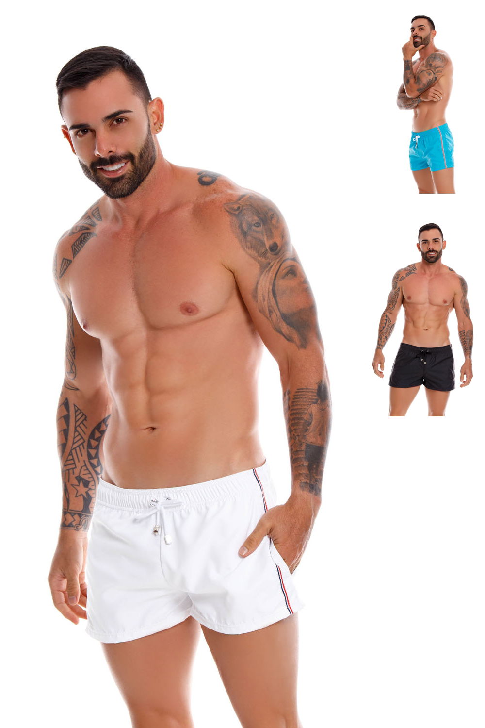 Brunos \ Noch zu bearbeiten \ JOR \ JOR 1067-20.1 turquoise M Mini Short Drop
