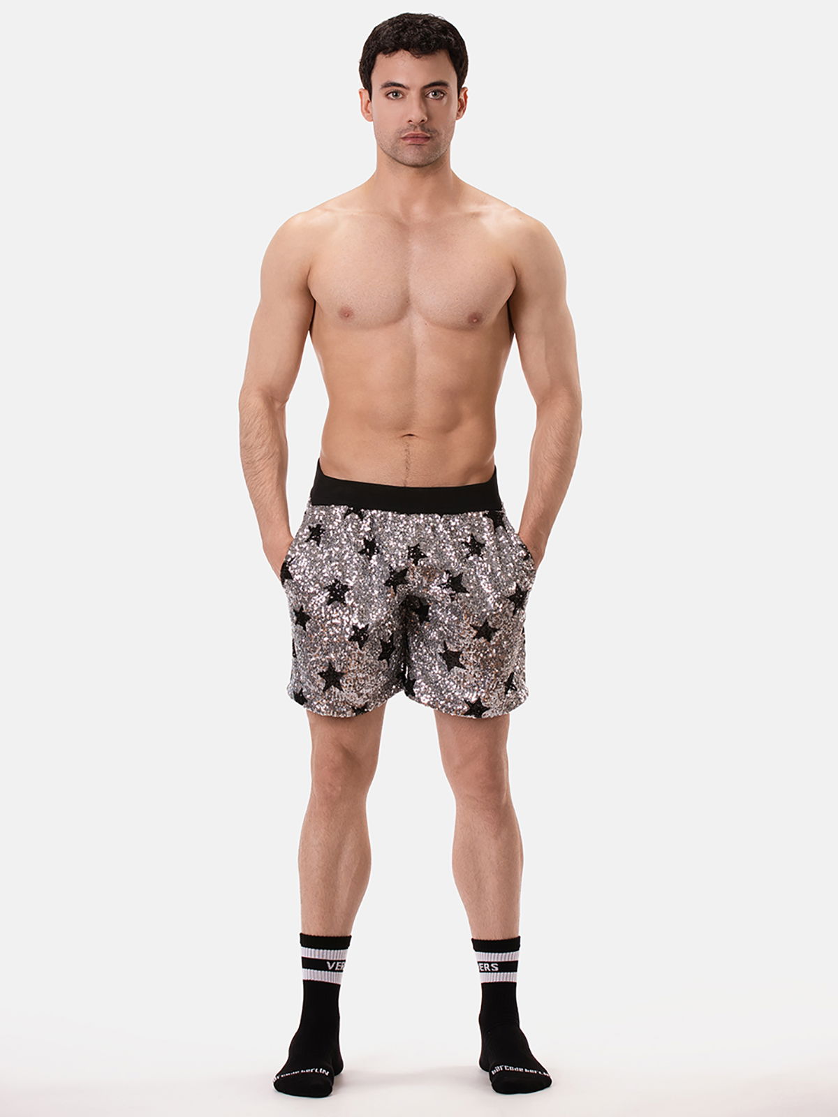 Brunos \ NEU \ Barcode Berlin \ Short Atlas | Silver/Black