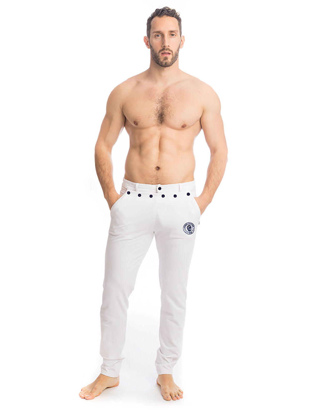 Brunos \ Shorts | Pants \ L'homme Invisible \ Trousers Matelot | White