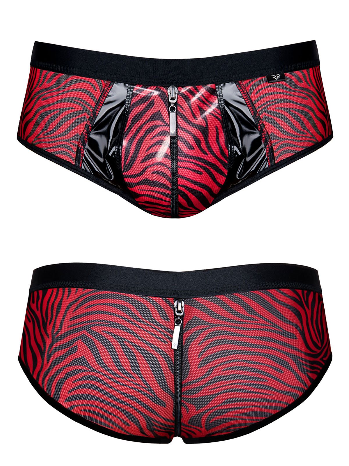 Zipper Shorts Franco | Black/Red