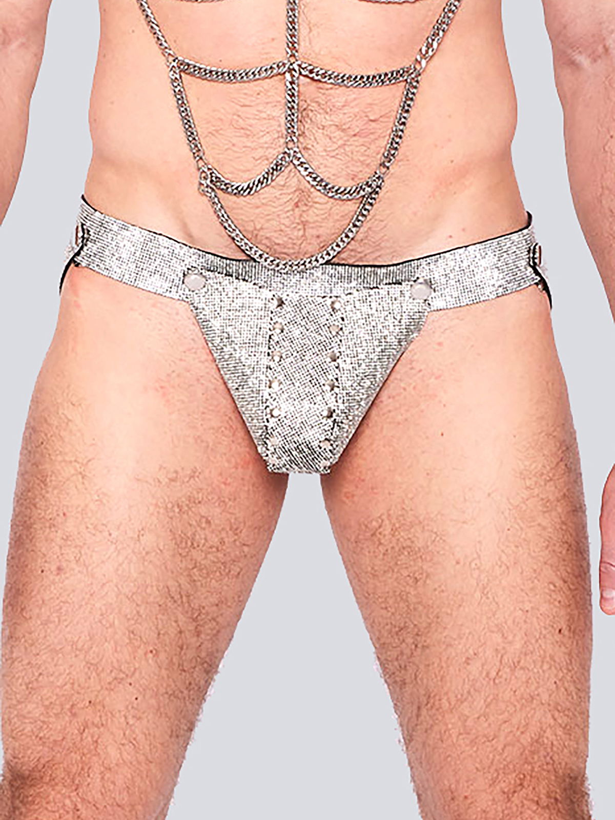 Brunos \  \ Lorand Lajos \ Pan Jockstrap Set Crystal | Multicolor