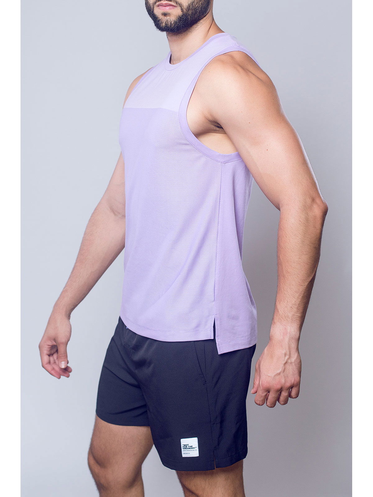 Brunos \  \ Supawear \ Tank Top Solid & Mesh | Purple Heather