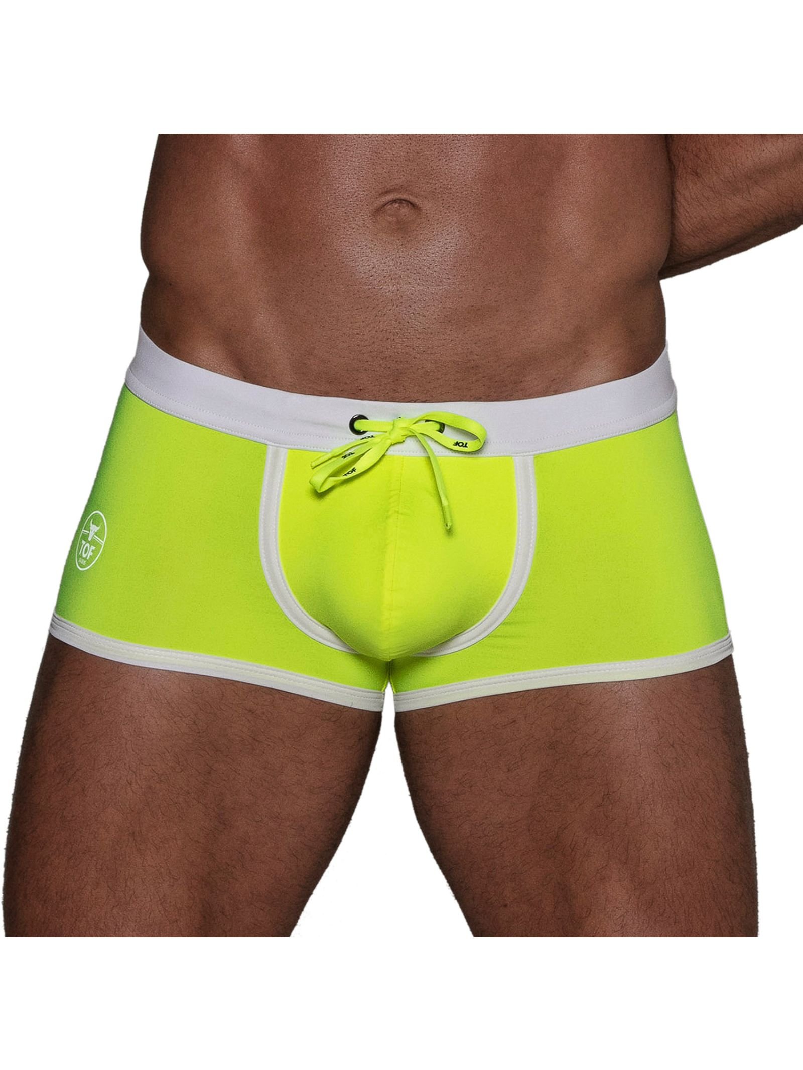 Boxer Trunks Neon Swimwear | Yellow