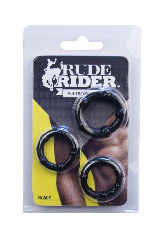 Brunos \ Gummi \ Rude Rider \ Mini Cock Rings | 3er-Pack