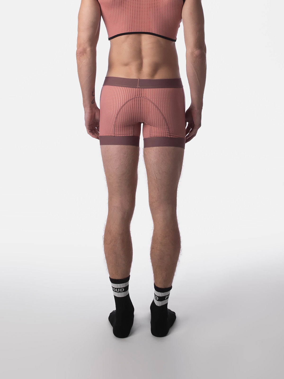 Brunos \ Fashion Sale \ Barcode Berlin \ Mesh Short Rupo | Brownishpurple