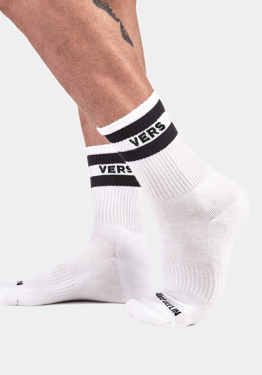 Brunos \ Socks \ Barcode Berlin \ Fetish Socks Vers | White/Black