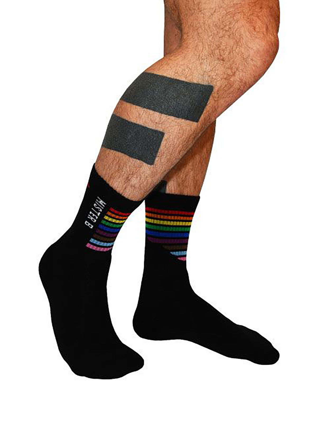 Brunos \  \  \ Pride Crew Socks | Black