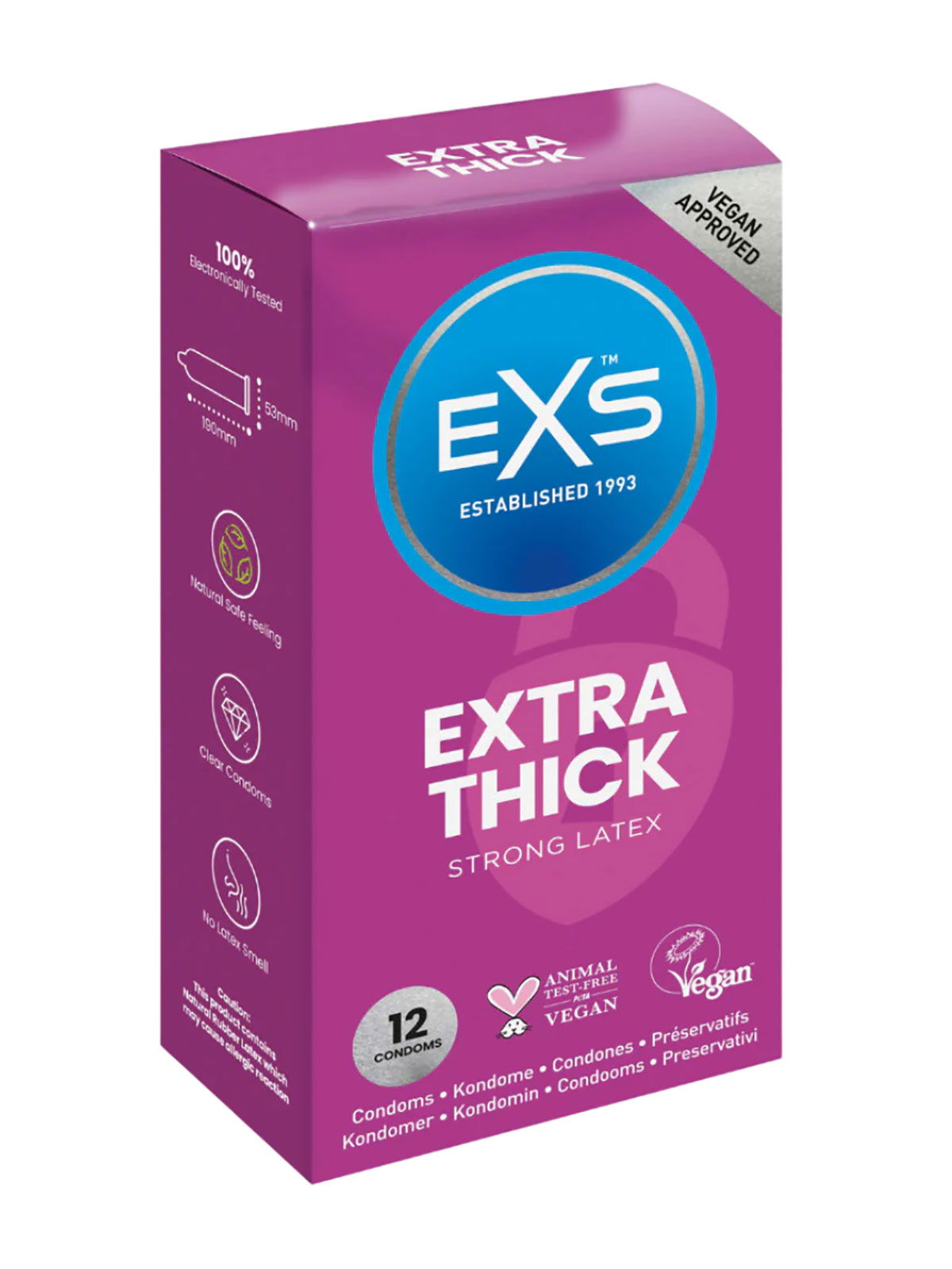 Brunos \ Kondome & Handschuhe \ EXS Condoms \ EXS Extra Thick Kondome | 12-Pack 